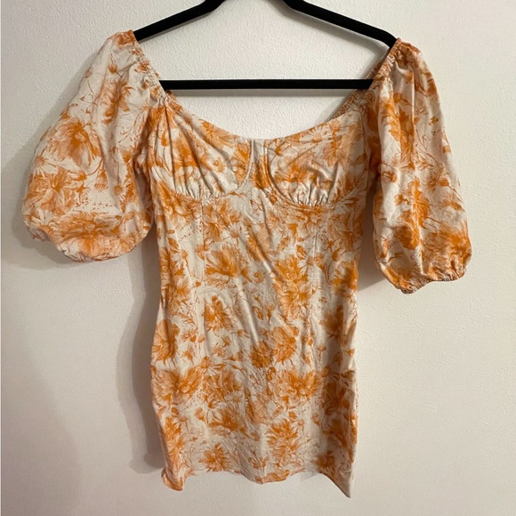 Dresses & Skirts - Luna B. Orange & White Mini Dress. Size Med. Worn Once.